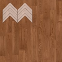 Паркет Елка Французская Lab Arte Chevron Дуб Натур Хани лак 600/510х90х14/3/45°