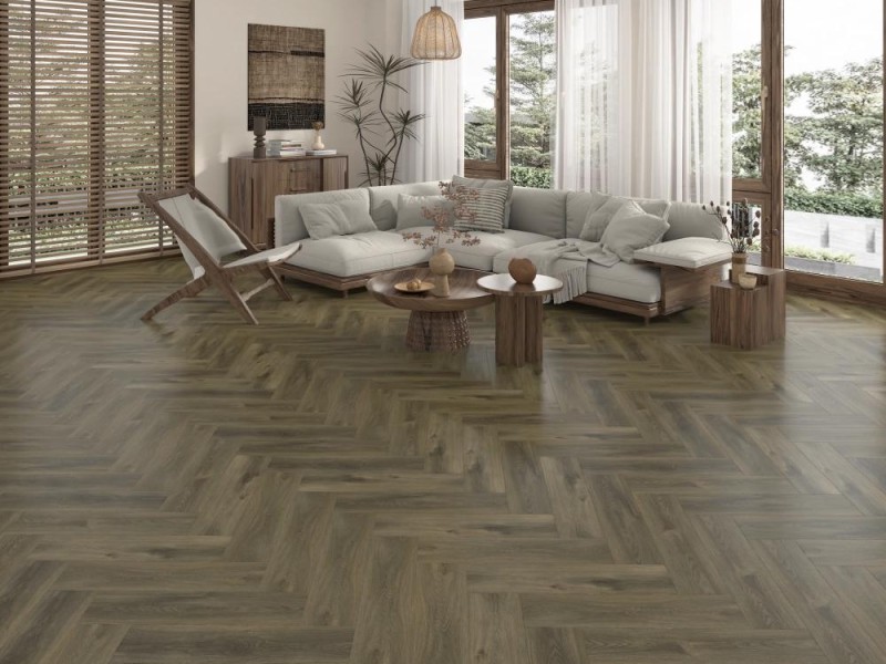 Каменный ламинат Дуб Темпл MS8618 My Step STONE Herringbone Каменный ламинат Дуб Темпл MS8618 My Step STONE Herringbone