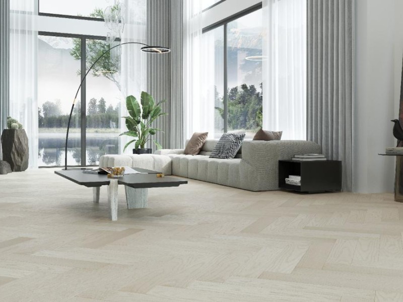 Кварцевый паркет Quartz Parquet Английская Ёлка Дуб Песочный 33-408 5/0,6 мм
