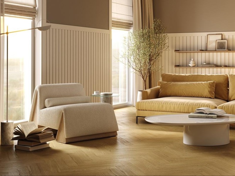 Кварцевый паркет Quartz Parquet Штучный паркет Дуб Рейн 44-33429 5/0,6 мм