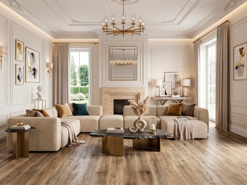 Каменный ламинат Stone Floor Дуб Уютный дом 0004-2 Каменный ламинат Stone Floor Дуб Уютный дом 0004-2
