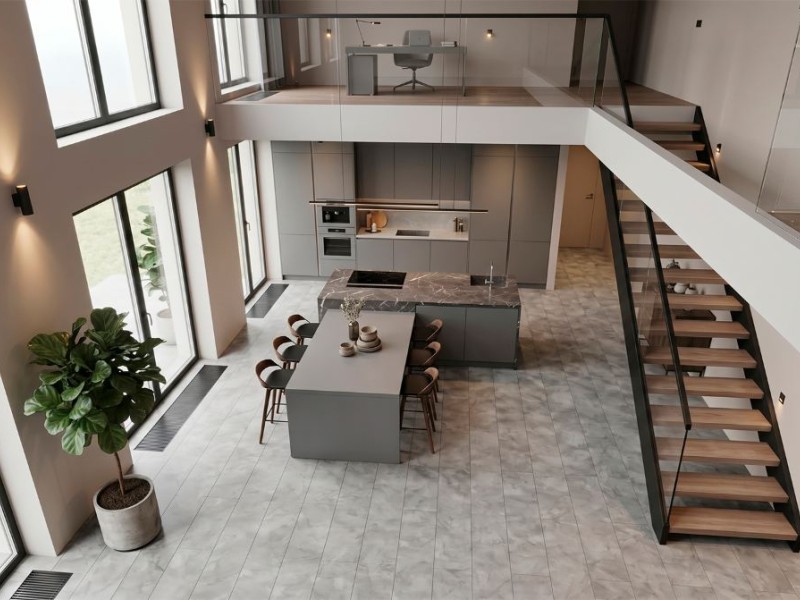 Каменный ламинат Stone Floor Дымчатый Мрамор DCA5-1 Каменный ламинат Stone Floor Дымчатый Мрамор DCA5-1