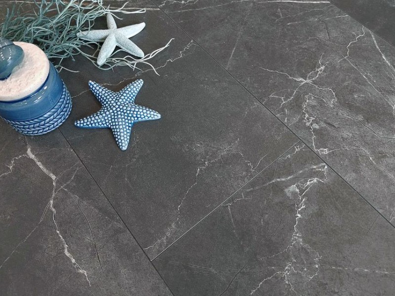 Каменный ламинат Stone Floor Мрамор Графитовый 88182-3